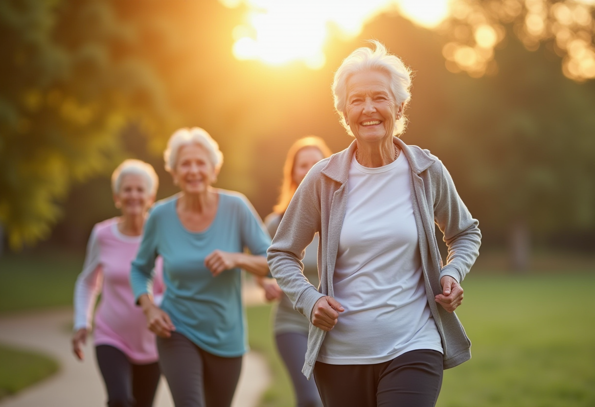 Фітнес-заняття на свіжому повітрі в парку